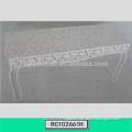 Beautiful White Metal Floral Garden Table Factory Price